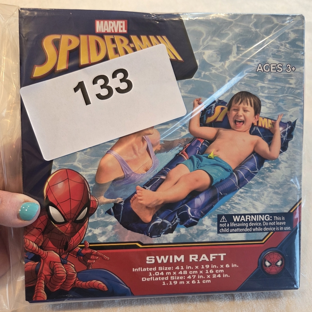 NIB Marvel Spider-Man Inflatable Swim Raft – Bestway Pool Float Ages 3+ - Picture 7 of 7
